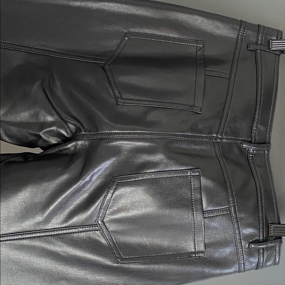 Cinq A Sept Black Vegan Leather Shanis Pants - Picture 13 of 14